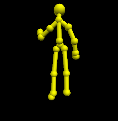 A simple skeleton-based body model